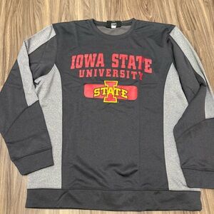 Holloway Iowa state men’s sz L crewneck gray long sleeve sweatshirt